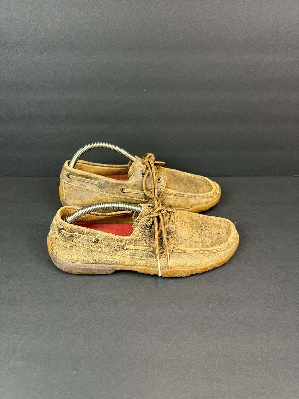 Twisted X Women's WDM0003 Leather Driving Moc Boat Shoes
